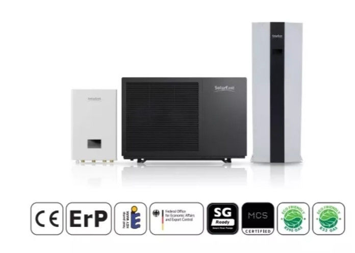 تجربه گرمایش و خنک سازی کارآمد در تمام طول سال با R290 R32 راه حل پمپ گرما هیدرولیک منبع هوا